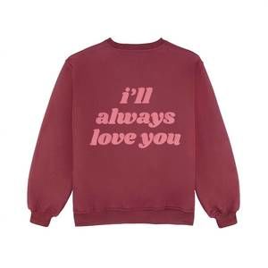 NEW THE HAPPY CAMP3R women's i'll always love you sweatshirt in pink